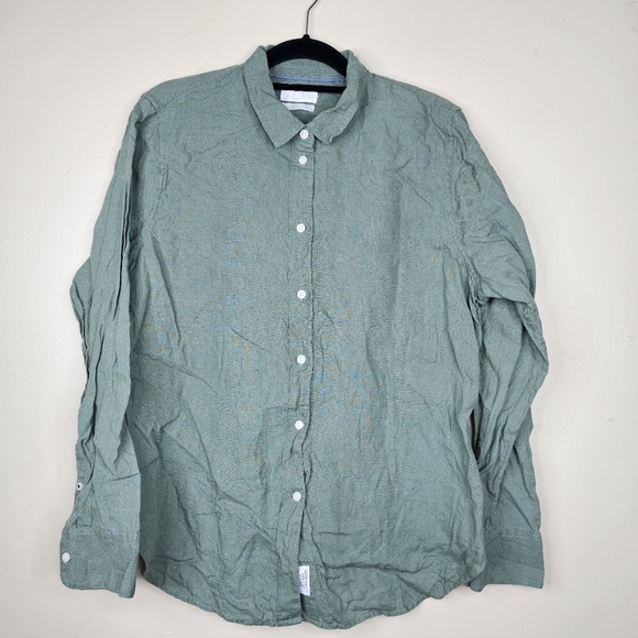 J. Crew Tops - J.Crew Baird McNutt Irish linen button down size 16T Slim